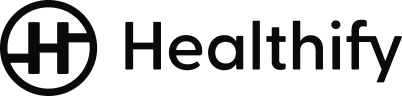 Healthify logo in black color