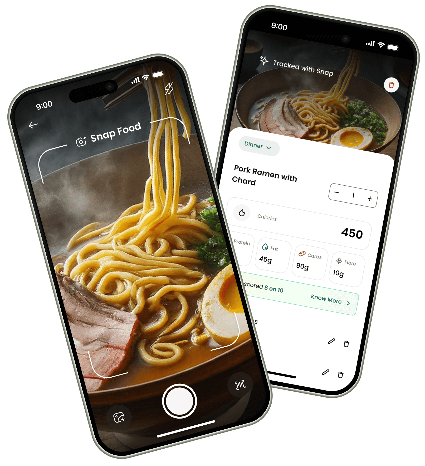 Healthify AI Snap Feature Screenshot. Just click a photo of the food to track on healthify. Powered by AI